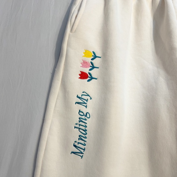 Yellow The Label Watering My Own Grass Sweatpants *NWOT* - Picture 5 of 8